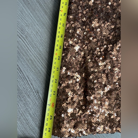 BNWOT French Connection for the Holidays! Beautiful Copper Sequin Dress, 4. - Picture 9 of 9